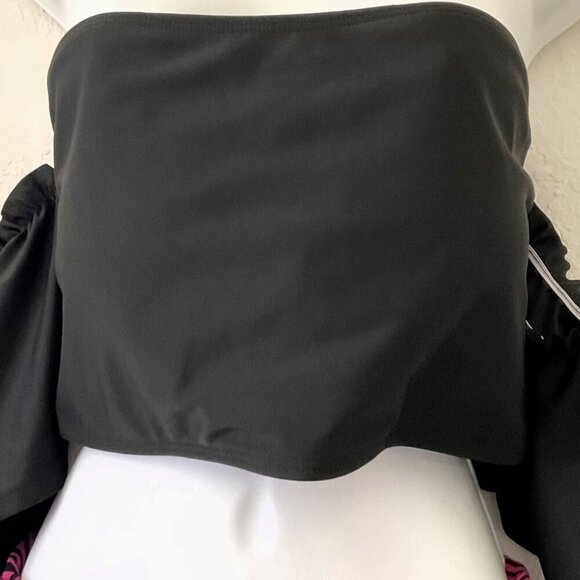 NEW SLEEVED OFF SHOULDER BIKINI TOP (Runs smaller ) - Picture 5 of 12